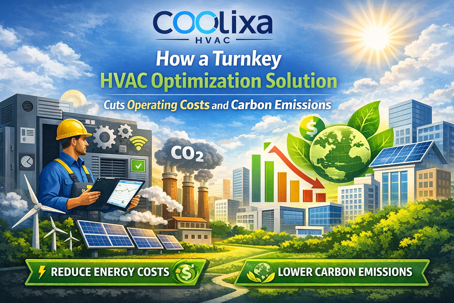 How a Turnkey HVAC Optimization Solution Cuts Operating Costs and Carbon Emissions