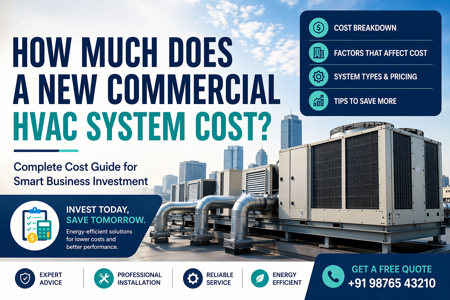 How Much Does A New Commercial HVAC System Cost?