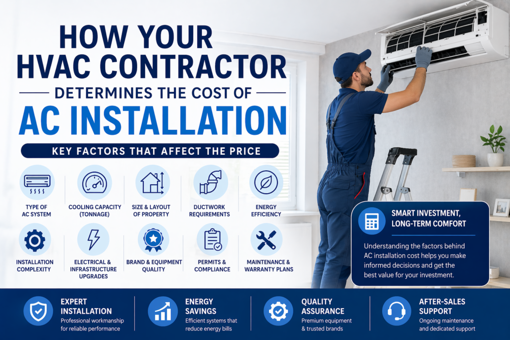 How Your HVAC Contractor Determines the Cost of AC Installation